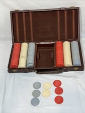 300 Vintage Poker Chips Sand
