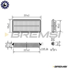 AIR FILTER FA0609 FOR KIA G4HE 1.0L G4HG 1.1L 4cyl PICANTO I