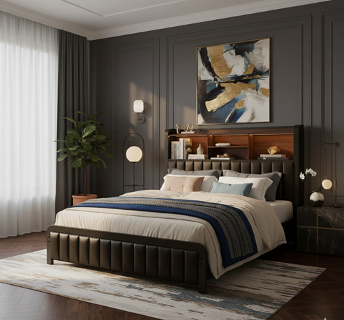 Full queen size iron bed - queen,