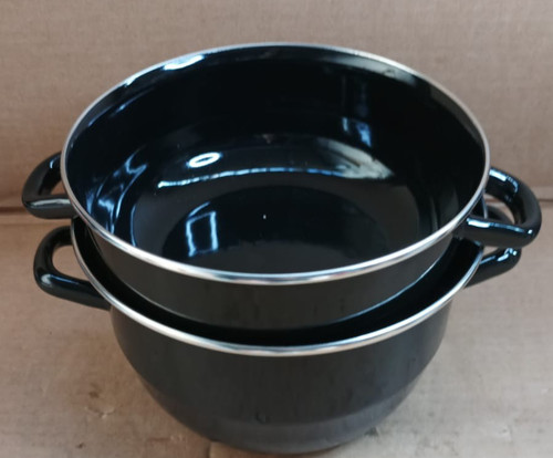 Enamel soup bowl - enamel, dual