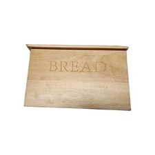 Wood Bread Box Storage Bin