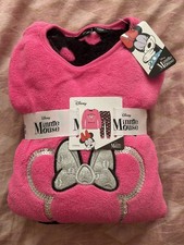 Disney Minnie Mouse pink  fleece Cosy Pyjamas kids Girls BWNT Primark