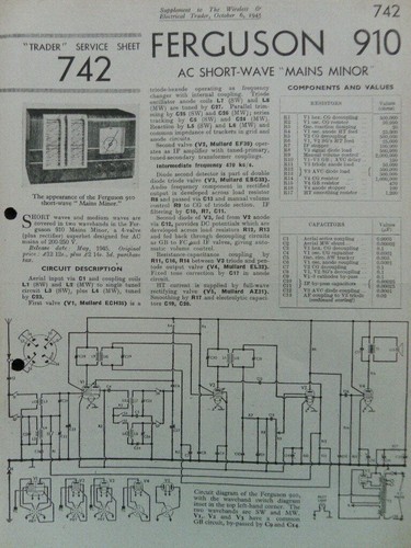 Ferguson short wave mains - ac,