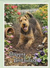 Airedale Terrier Dog (4"x 6")