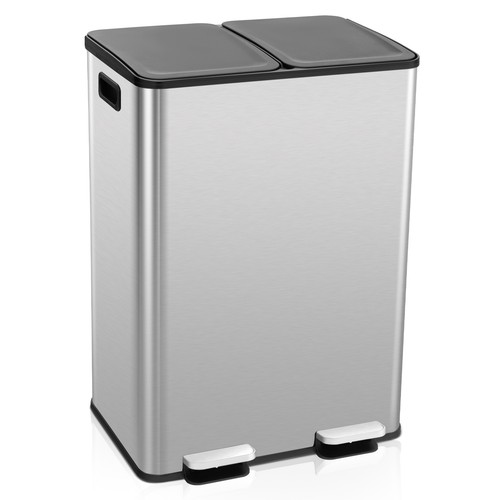 Dual step trash can - trash,