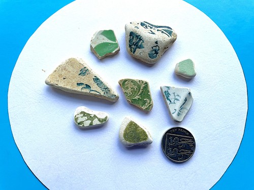 Sea pottery pieces - ideal, for