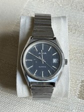 1970’s Avia Swiss Antichoc 11801-Brushed Stainless Steel/Water Resistant/Date