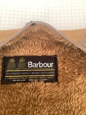 BARBOUR COAT LINER SIZE 44 TAN