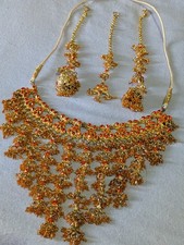 Orange & Gold Indian jewellery