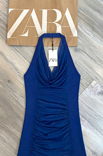 Zara blue halter - blue,