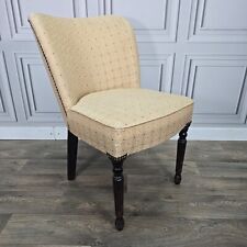 Antique Victorian Style Curved Back Chair Fireside Slipper Nursing Chair Wooden