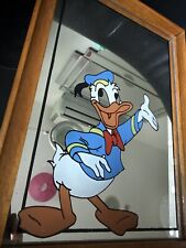 Vintage Donald Duck Framed Mirror / Walt Disney Decor c.1977  RARE