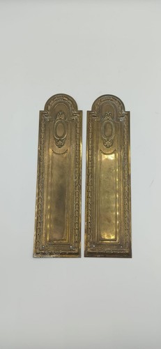 Vintage brass door knob - door,