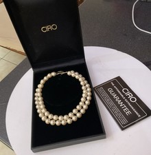 VINTAGE CIRO 12mm GLASS FAUX