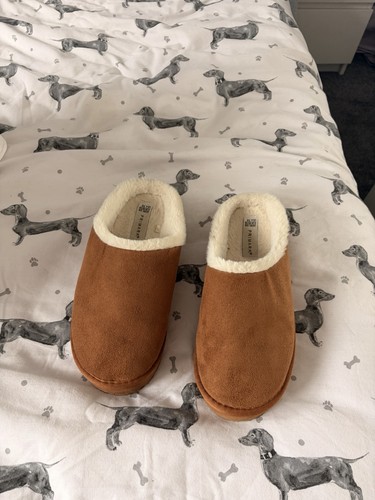 Primark brown faux suede mule - primark,