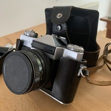 Zenith E 35mm Film Camera Untested Lens Leather Case Vintage Camera