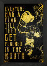 Mike Tyson Box Quote Framed