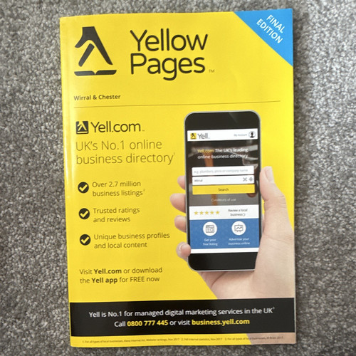 Yellow pages wirral chester - yellow,