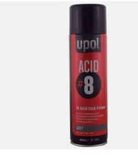 U-Pol Acid 8 1K Etch Primer 450ml Aerosol, Car Paint, Fast Drying Aluminium UPOL