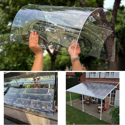 Clear polycarbonate roof - polycarbonate,