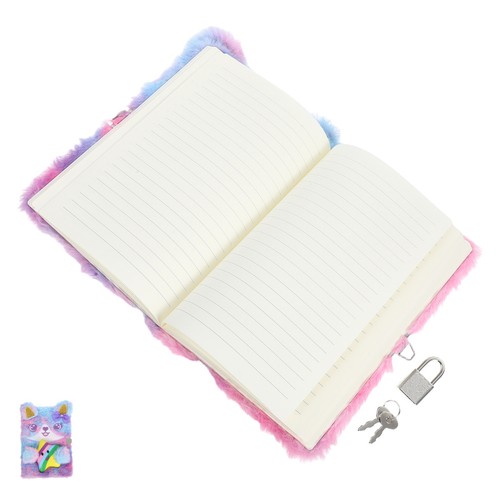 Plush notebook fuzzy diary - notebook,