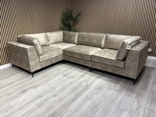 ELIJAH Modular Premium Fabric Corner Sofa, Mink - RRP £3,799