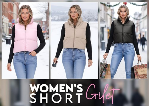Womens puffer vest hooded - vest,
