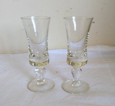 2 x Vintage Glass Port Sherry