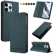 Magnetic Wallet Case For Various Phone Leather Card Flip Stand Cover Bag