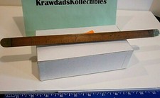 ANTIQUE SHIPWRIGHTS DOUBLE BEVEL 12" RULER COMBO ERASMUS KUTZ MAKER CIRCA 1830'S