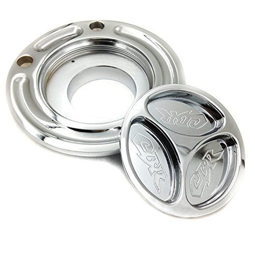 Silver gas cap fuel tank - tank,