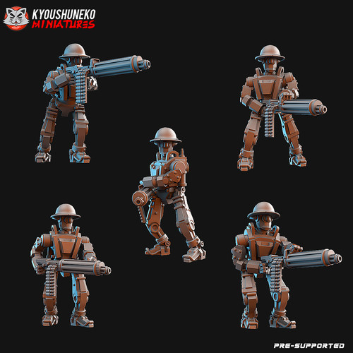 British robot mech - british,