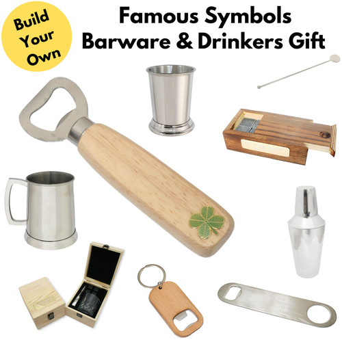 Famous symbols barware - famous,