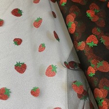 Glitter strawberry floral - floral, soft