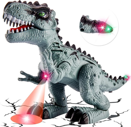 Walking rex dinosaur with - walking,
