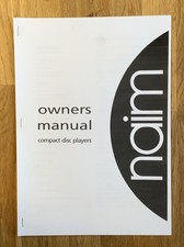 Naim Owners Manual for CDS