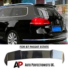 VW Passat B7 Estate Wagon Gloss Black Rear Roof Spoiler Lip Wing Body Kit 11-15