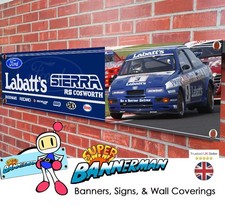 Ford Sierra RS Cosworth Labatts British Touring Car Banner for Garage, Workshop,