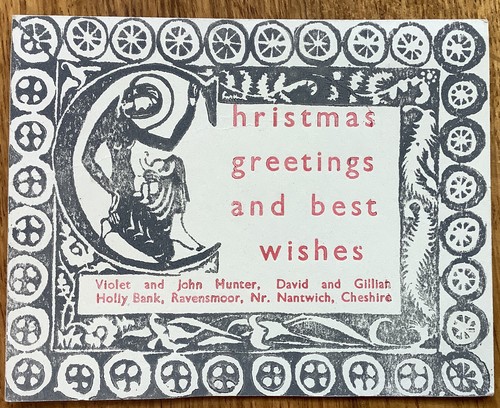 Christmas greeting vintage - greeting’s,