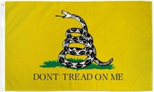 GADSDEN FLAG 5' x 3' Dont Tread On Me USA American Revolution US Marine Corps