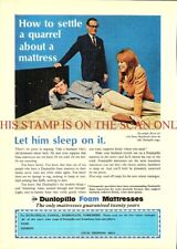 DUNLOPILLO 20-Year Guarantee Foam Mattresses ADVERT Original 1967 Print Ad