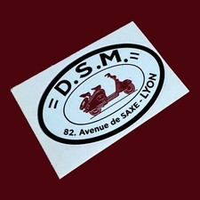 D.S.M LYON Dealership Dealer Vinyl Sticker Lambretta Vespa SX TV LI LD LIS D GP