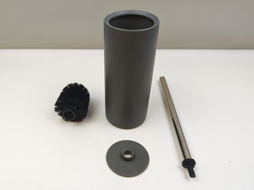 Matt gray ceramic toilet - ceramic,
