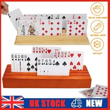 2X Playing Card Deck Holder - Poker Party Base Stand Rack - 3/4 Rows Of Slots UK