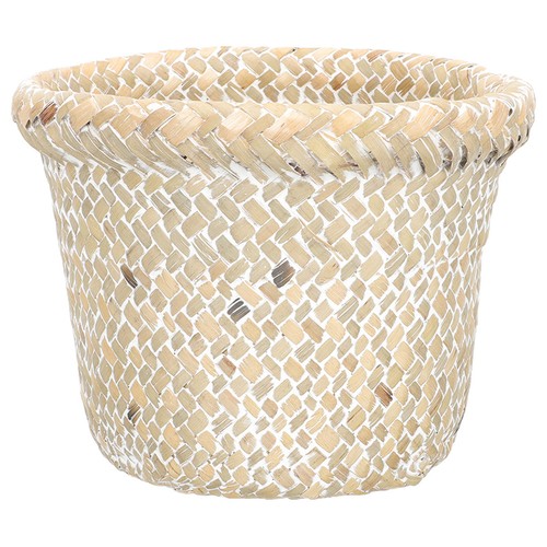 Vintage woven bucket - woven,