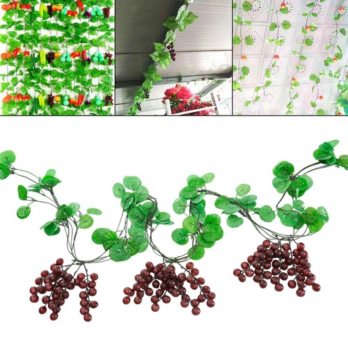 Lush greenery faux fruit vines - greenery,