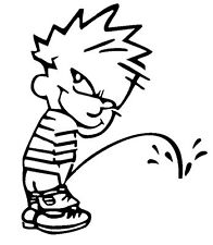 Calvin Boy Peeing Urchin Vinyl Sticker Decal,Funny,Car,Window Laptop decal 