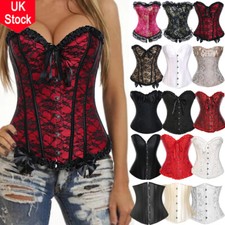 Womens Sexy Overbust Boned