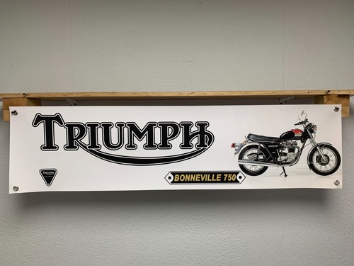 Triumph bonneville banner - banner, t140