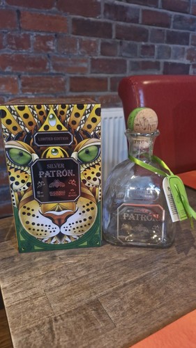 Patron silver tequila - patron, empty